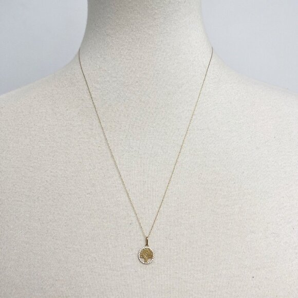 14K YELLOW GOLD TREE OF LIFE PENDANT NECKLACE WITH CUBIC ZIRCONIA - Picture 12 of 14